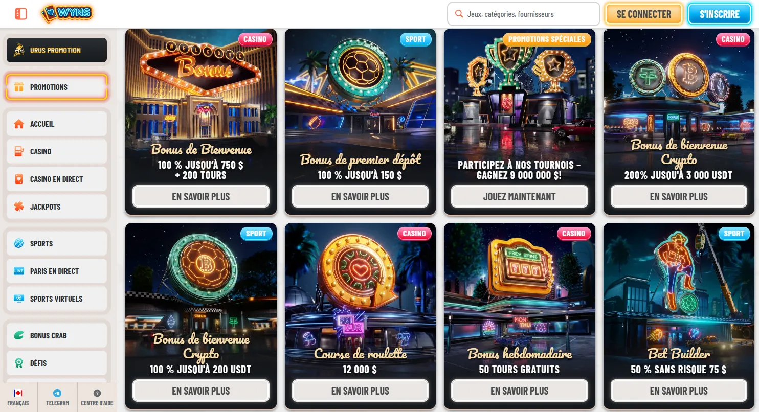 Promotions disponibles sur le meilleur Nouveau casino en ligne au Canada